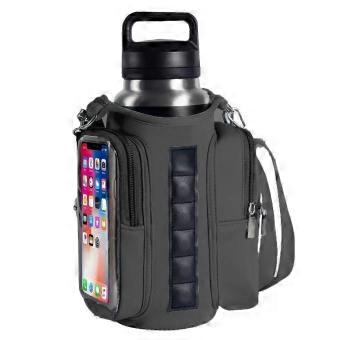 Magnetic Waterproof Crossbody Bottle Holder Bag - Lightweight Portable Sling Carrier for Gym Hiking Sports td