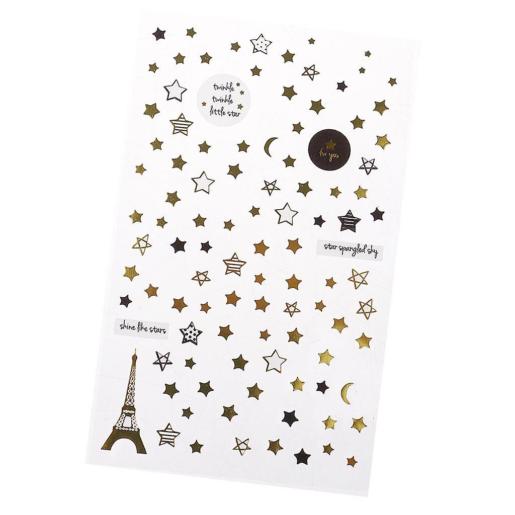 Eiffel Tower Stars Mixed Decorative Diary Notebook Decor Scrapbook Stickers
