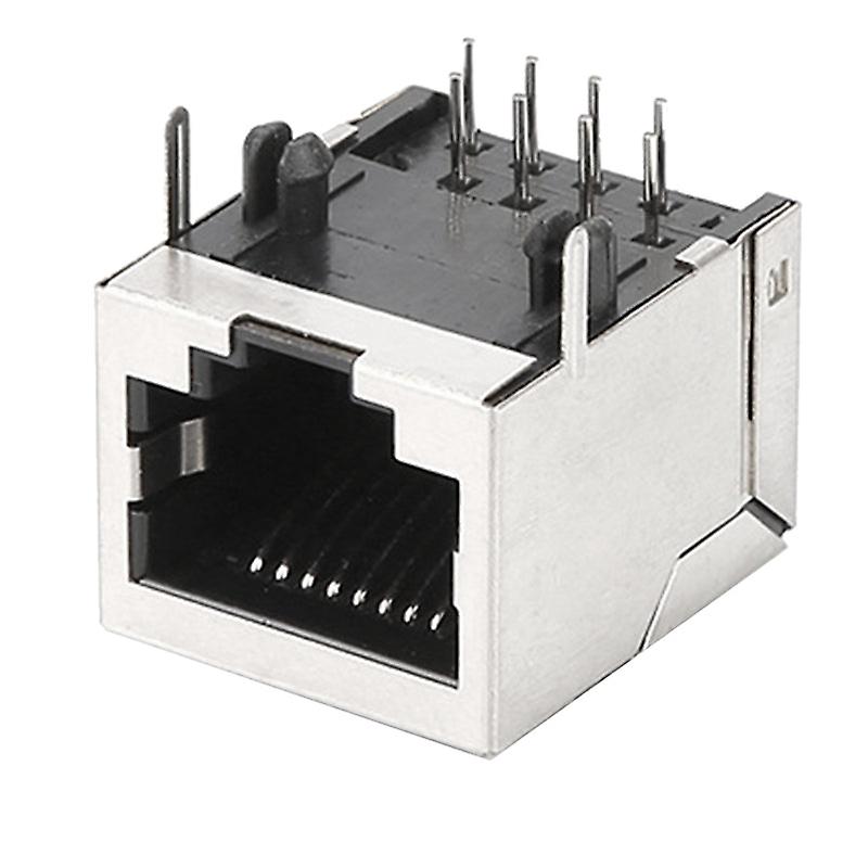 20 Pcs Rj45 Socket 8 Pin Cable Interface Shielded Connector Female 8p8c Modular Network Jack Lan Adapter Connector