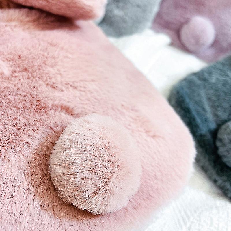 300/500/1000ml Hot Water Bottle Soft Cover Rabbit Shape Cute Warm Water Bag Keep Warm In Winter Portable Hand Warmer