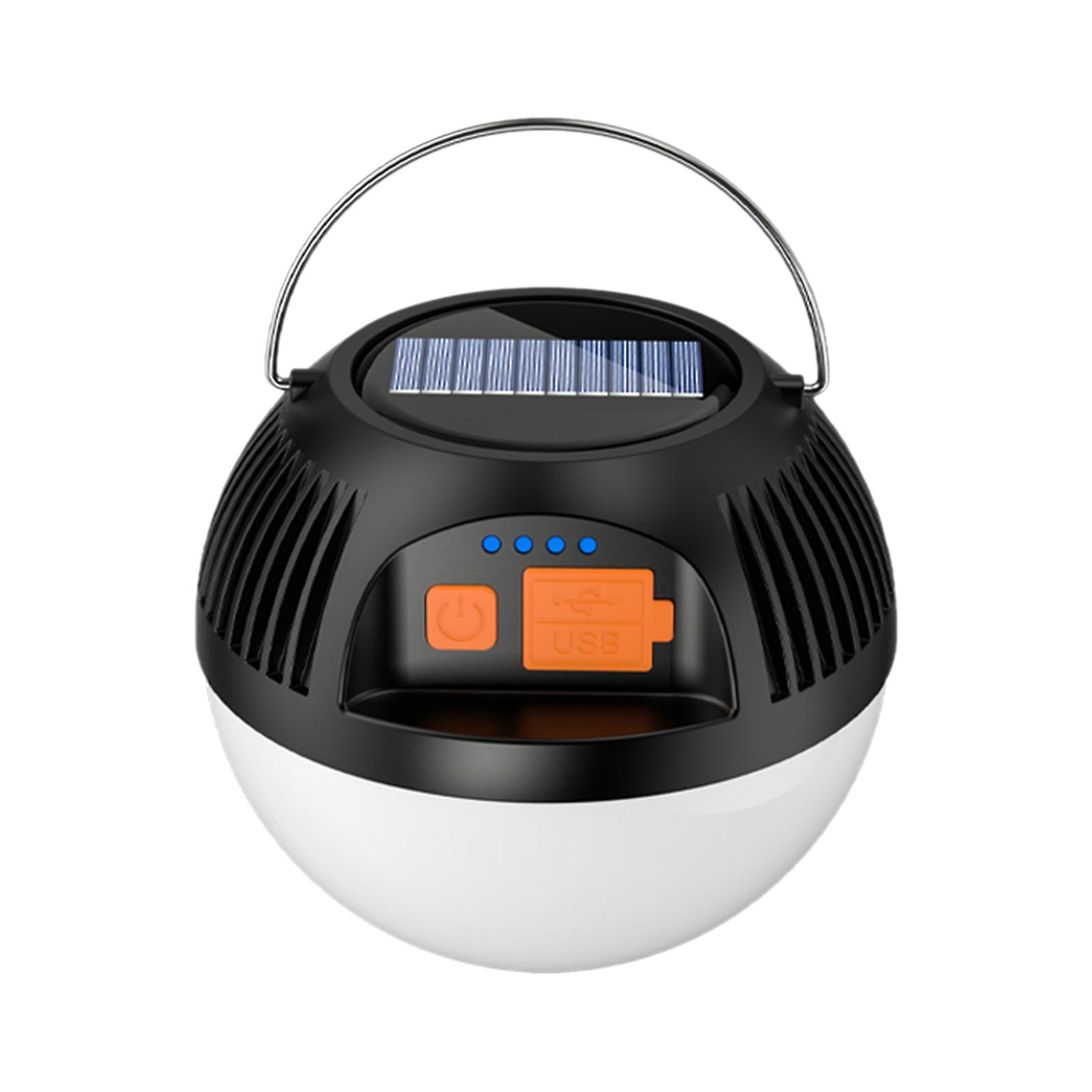 Solar Camping Lantern Led Rechargeable Lantern With Hanging Hook