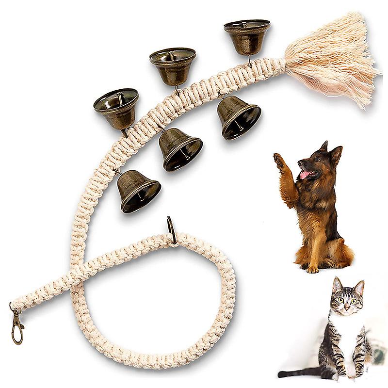 Puppies train with adjustable door bowls and durable cotton ropes