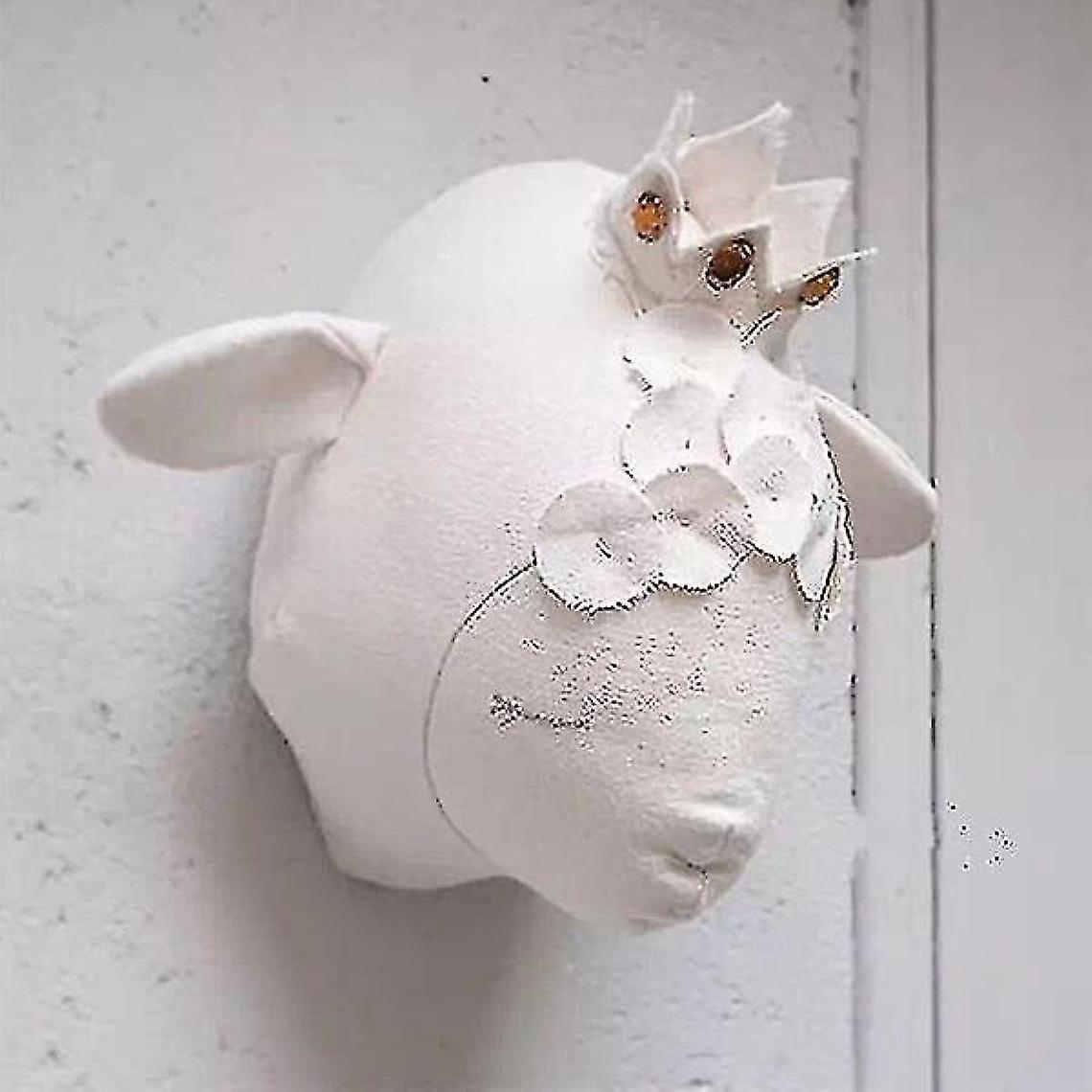 Nordic Style, Unicorn Animal Head Design Wall Mount 3d Decor