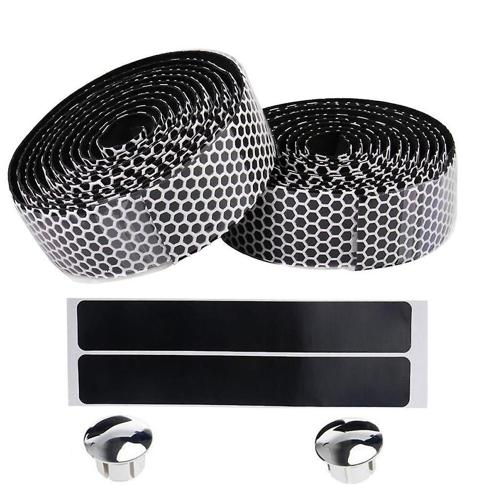 Bike Handlebar Tapes Antislip Wraps With Bar End Plugs Shock Absorption