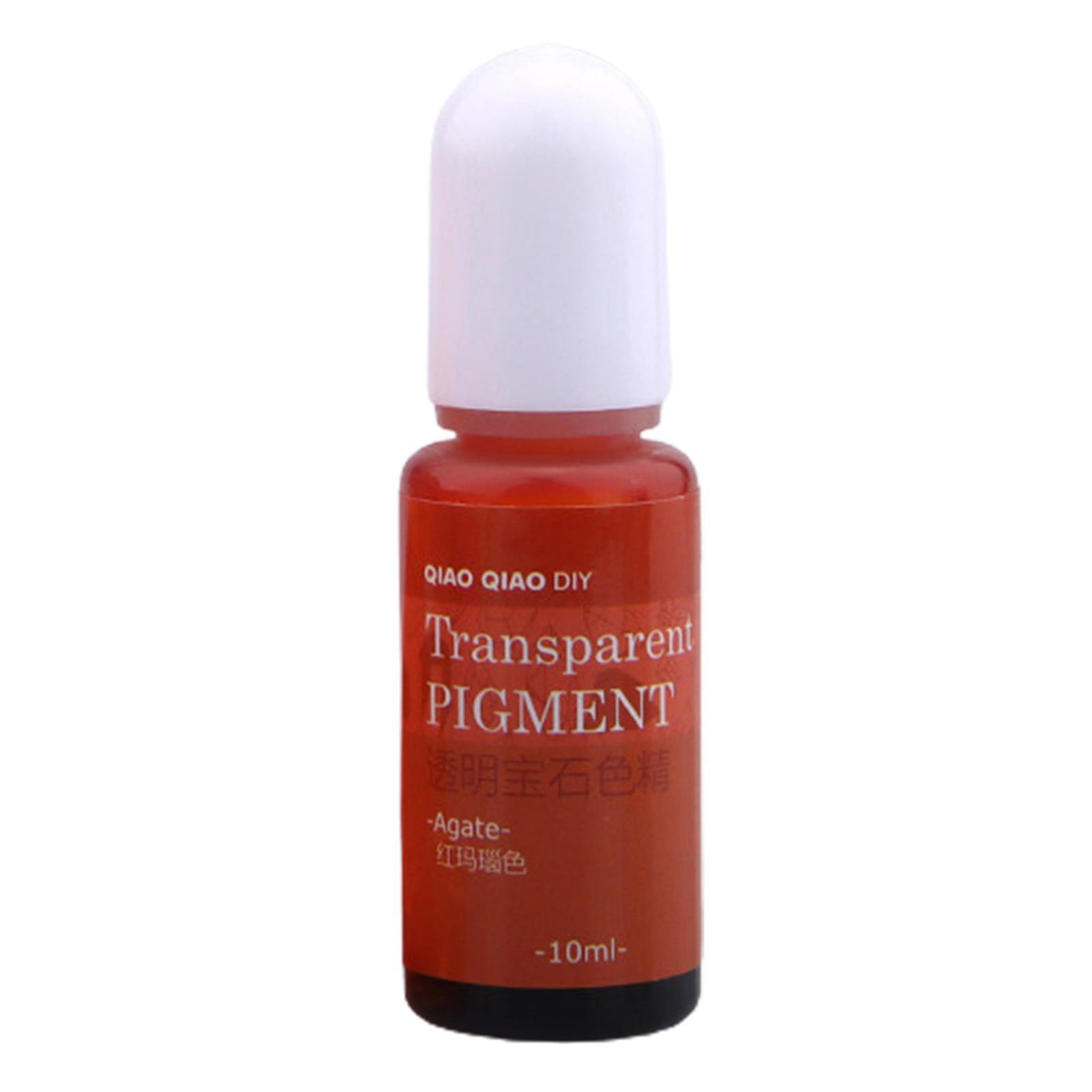 10ml Resin Epoxy Colorant Simple Operation Eco-friendly Good Sealing Wide Applications Decorative Diy Multicolor Transparent Gem Diffusion Pigm