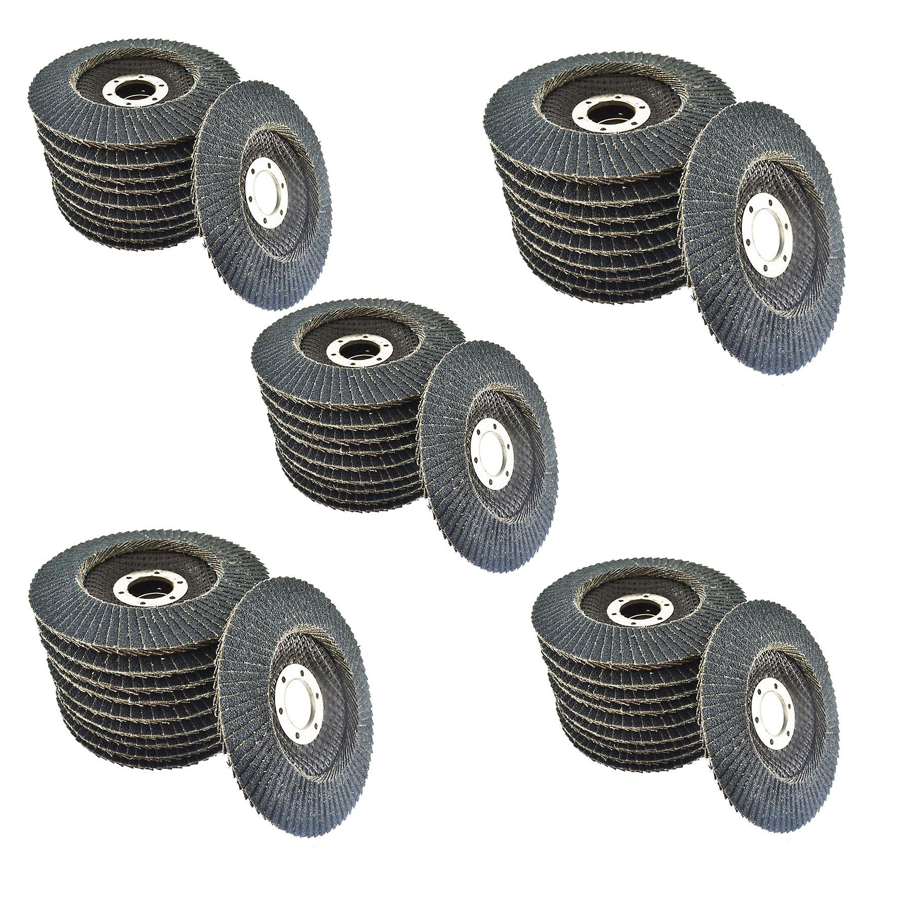 80 Grit Zirconium Flap Disc Sanding Grinding Rust Removing 4-1/2" grinder 50pk
