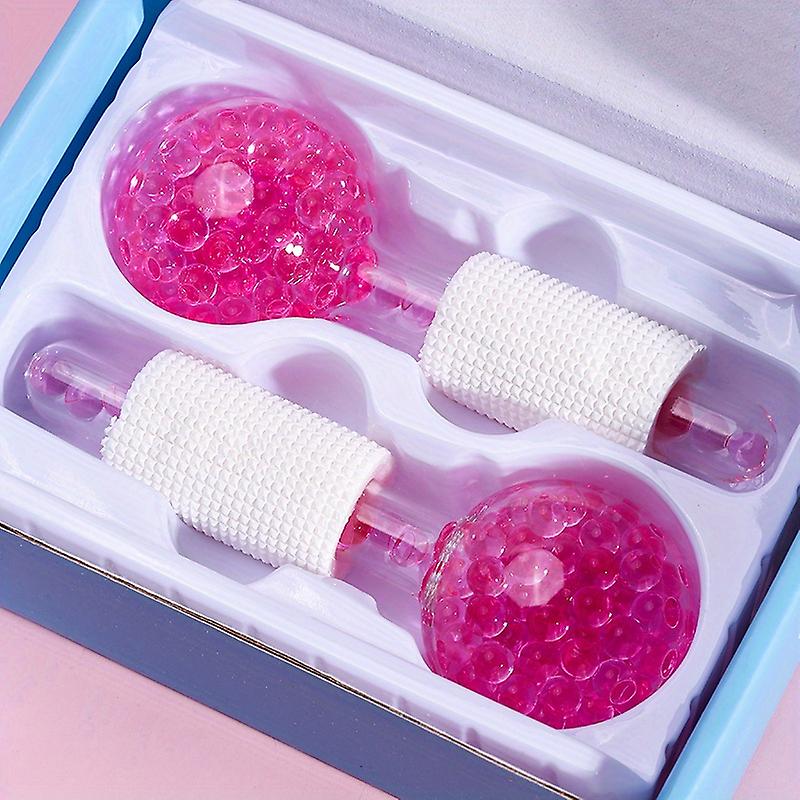 Ice Globes For Facials 2pcs Cooling Ice Balls For Face Ice Roller Facial Massager Freezer Ice Globes Tool For Face And Eyes Reduce Puffiness Dail
