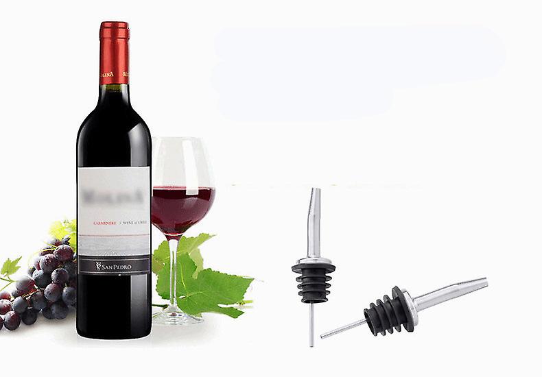 Stainless Steel Liquor Pourer & Red Wine Bottle Stopper - Multi-function Bar Tools