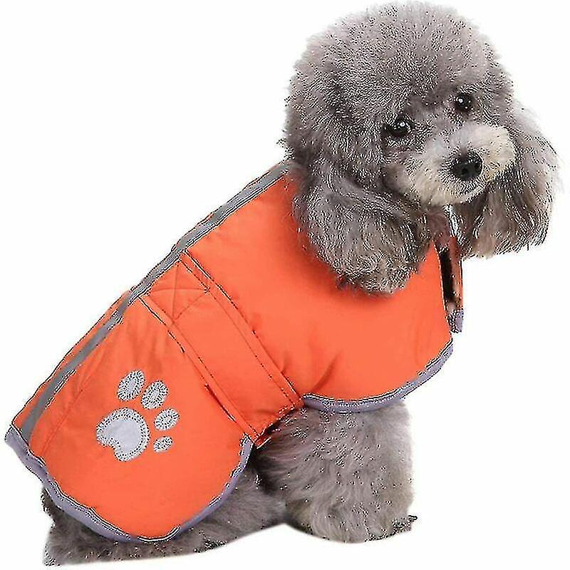 Cold Weather Dog Vest Reversible Winter Woolen Dog Vest Warm Waterproof Pet Jacket, Winter Clothes C
