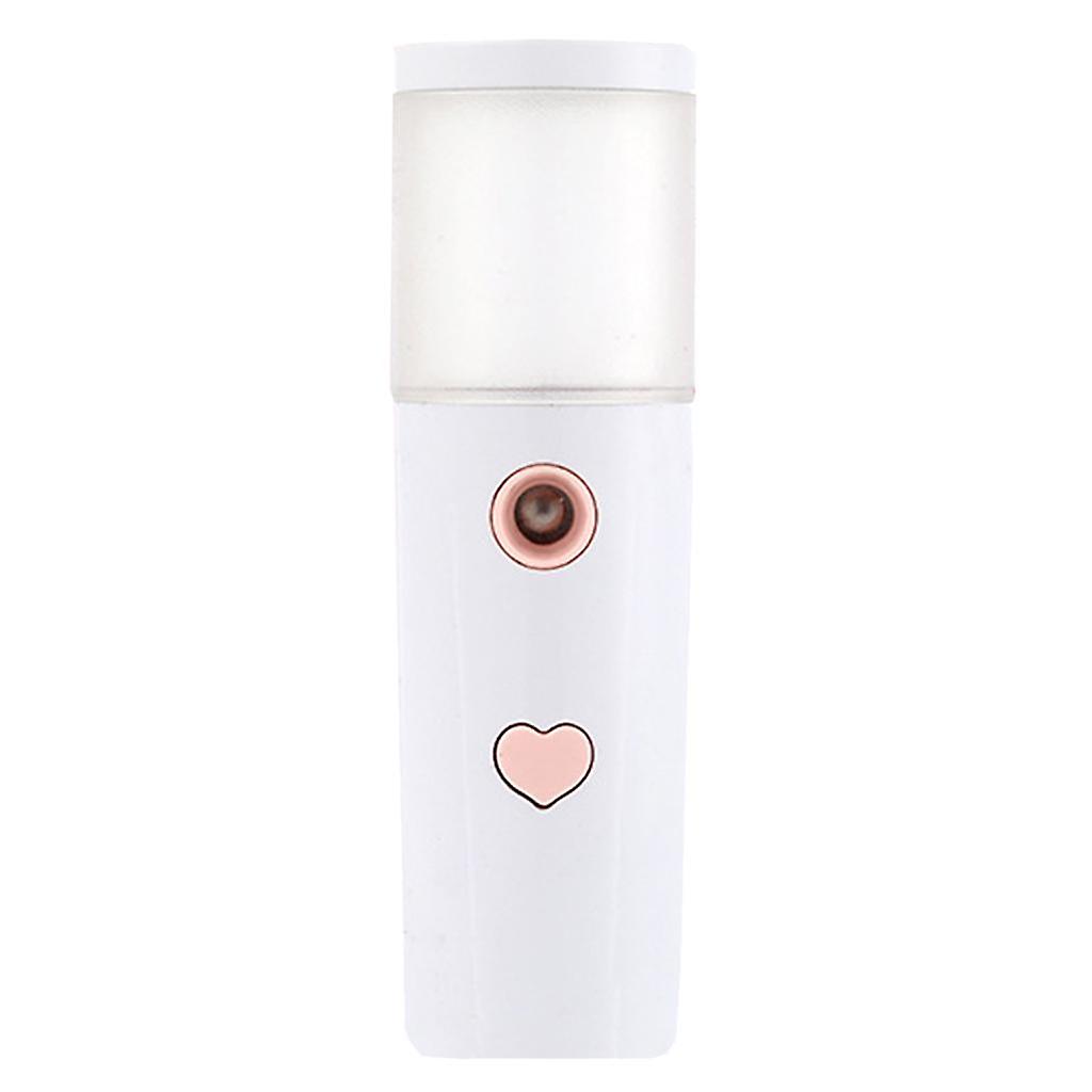 Portable Mini Cool Mist Sprayer 30ml Nano Face Hydration Moisturizer White