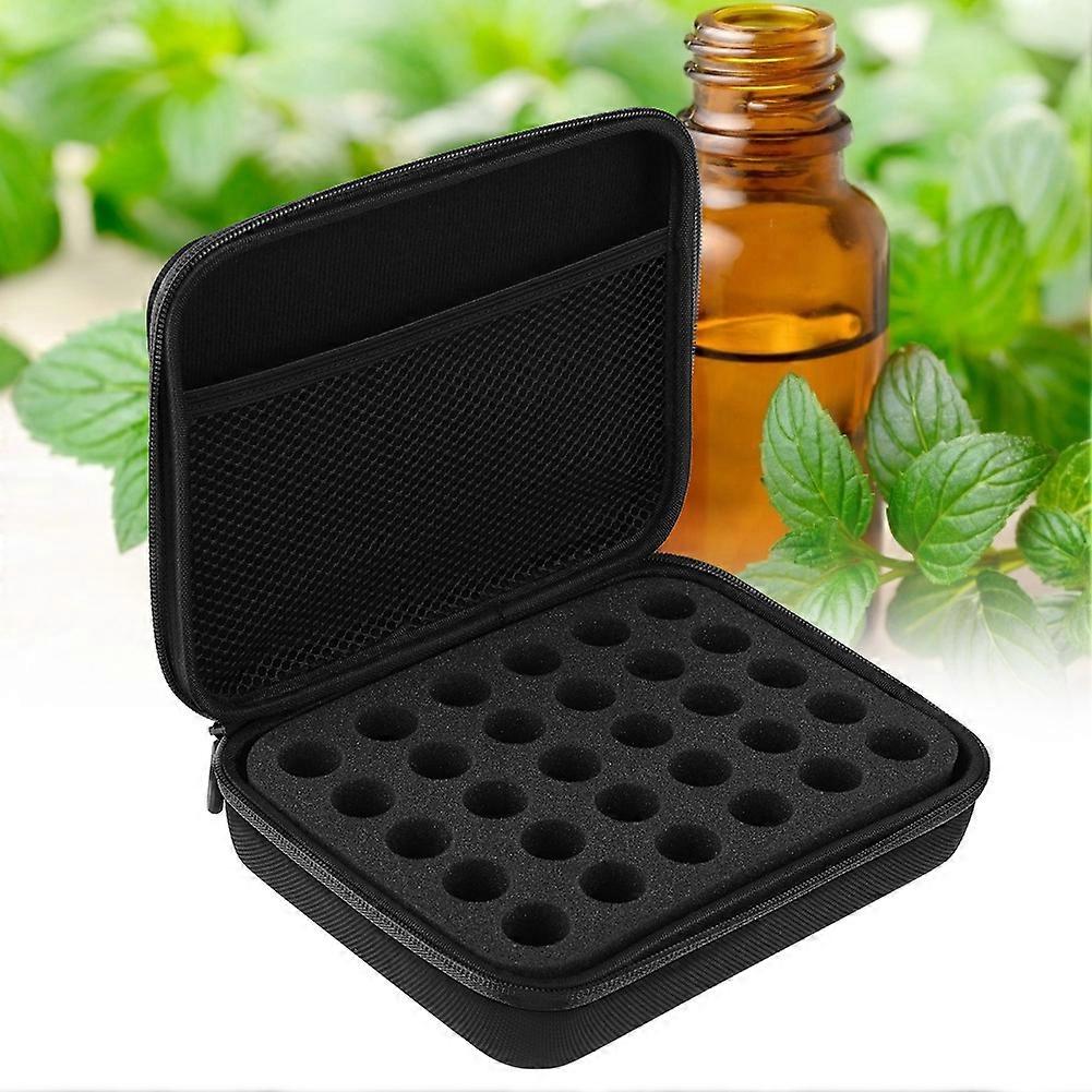Essential Oil Carrying Case, Hard Shell Essential oil Case,Suitable for Bottles 5ml(Black)
