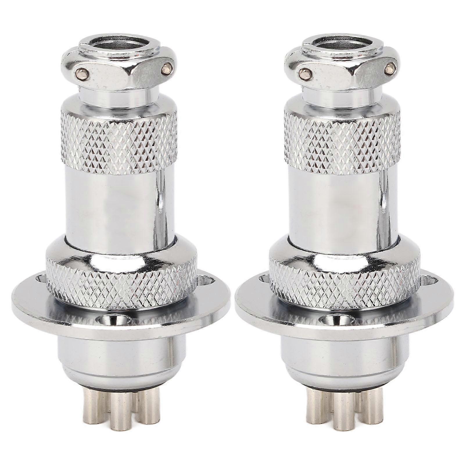 2Pcs 5 Pin Aviation Plug Connector: Easy Operation Plug Socket for Computer CNC Machine AC DC