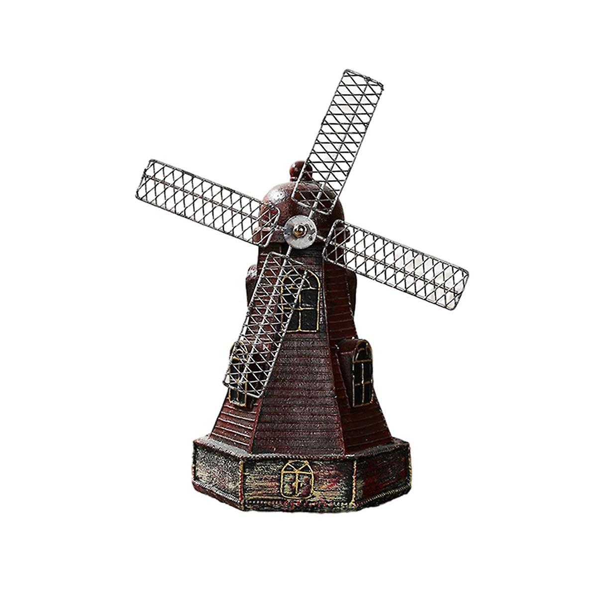 Money Box Resin Piggy Bank Retro SavingBox Retro Saving Pot Windmill Crafts Netherlands Resin Craft
