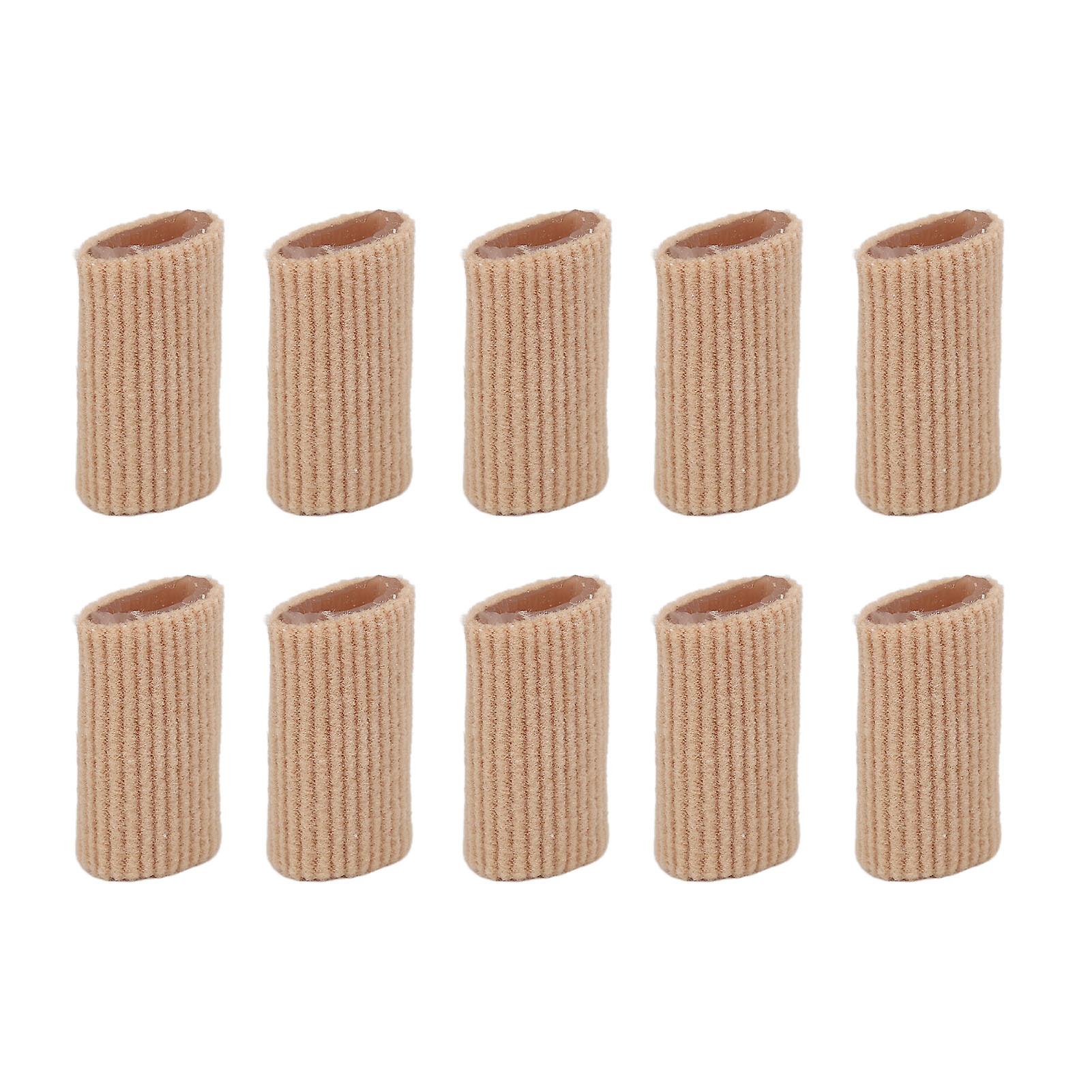 Lot de 10 coussinets d'orteils en silicone souple pour protéger les cors et les ampoules, callosités, taille S (3 x 1,5 cm)