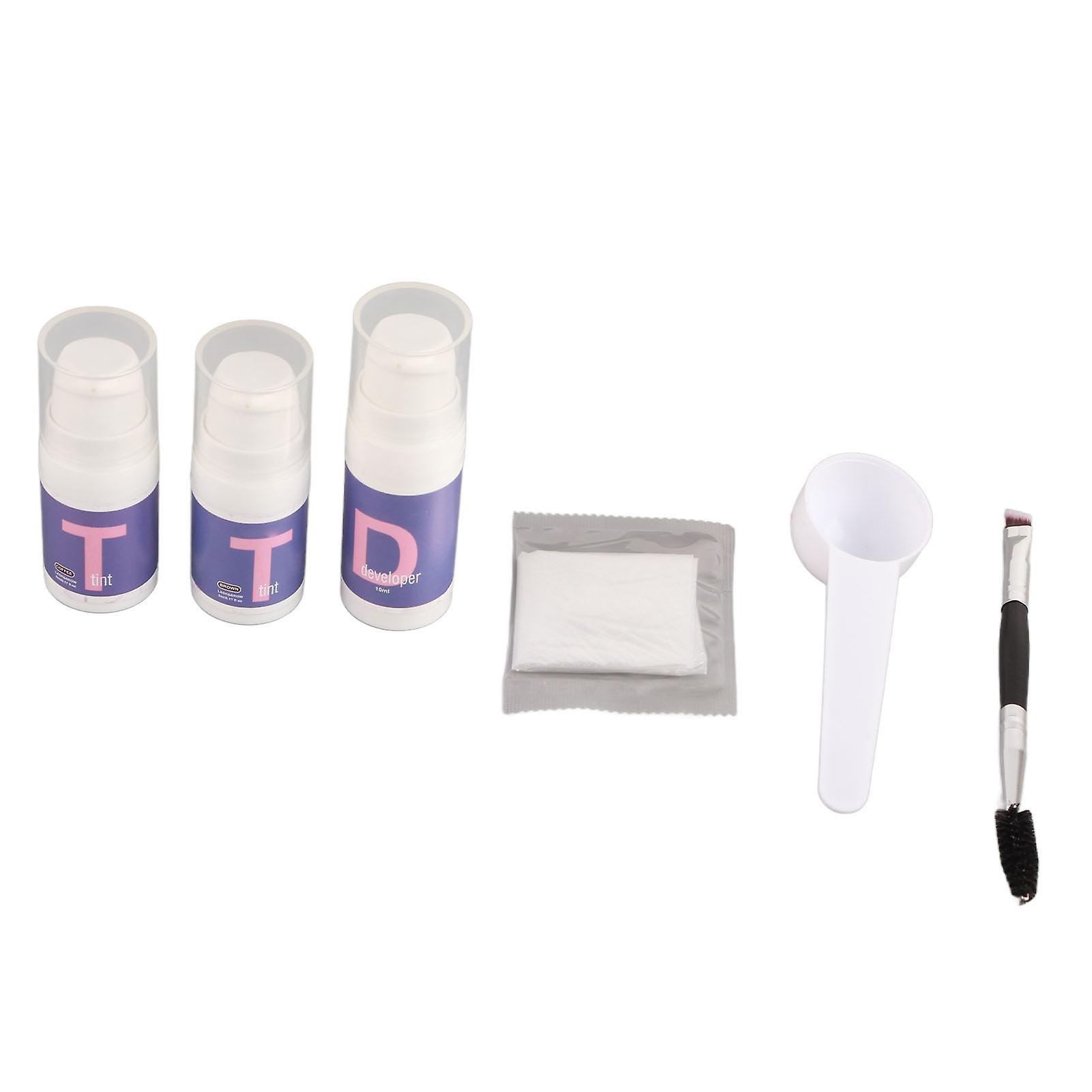 Semi-Permanent Eyebrow Tint Kit, High Pigment, Instant Result, Long Lasting, Fast Drying, Waterproof, 10ml, Brown Coffee