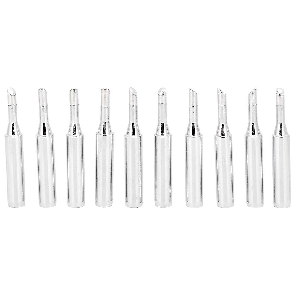 Qukaim 900M Solder Iron Tip 10 Pcs Solder Iron Tip Set, Brass Internal Heating Lead Solder Iron Tips, 900M-T-3C Compatible, Soldering Iron Tools