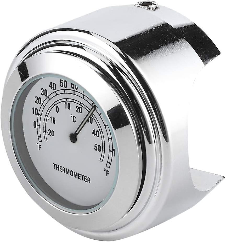 Motorcycle Temp Gauge Motorcycle Temperature Dial 1in 7/8in Handlebar Mount Thermometer 50℃ Measurin