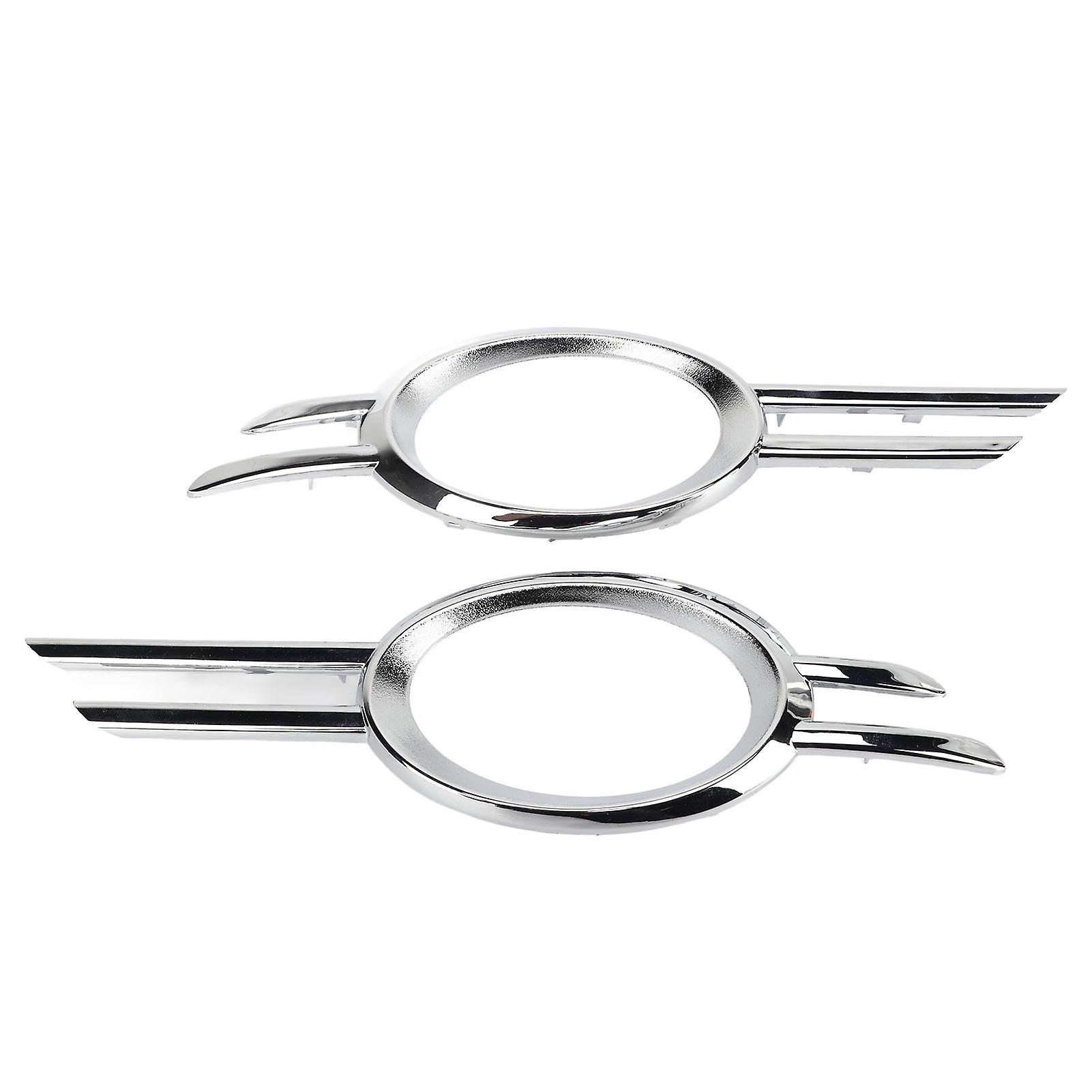 2PCS Fog Lamp Bumper Grille Cover Gloss Chrome 2118851174 Replacement for E320 E350 E550 E63 AMG 
