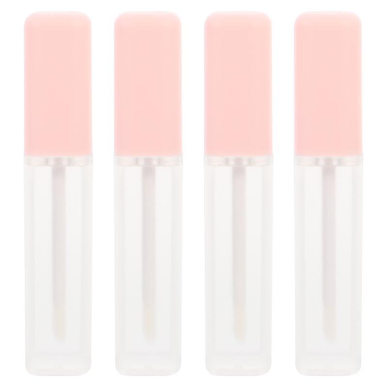 4pcs Lip Gloss Tubes With Wand