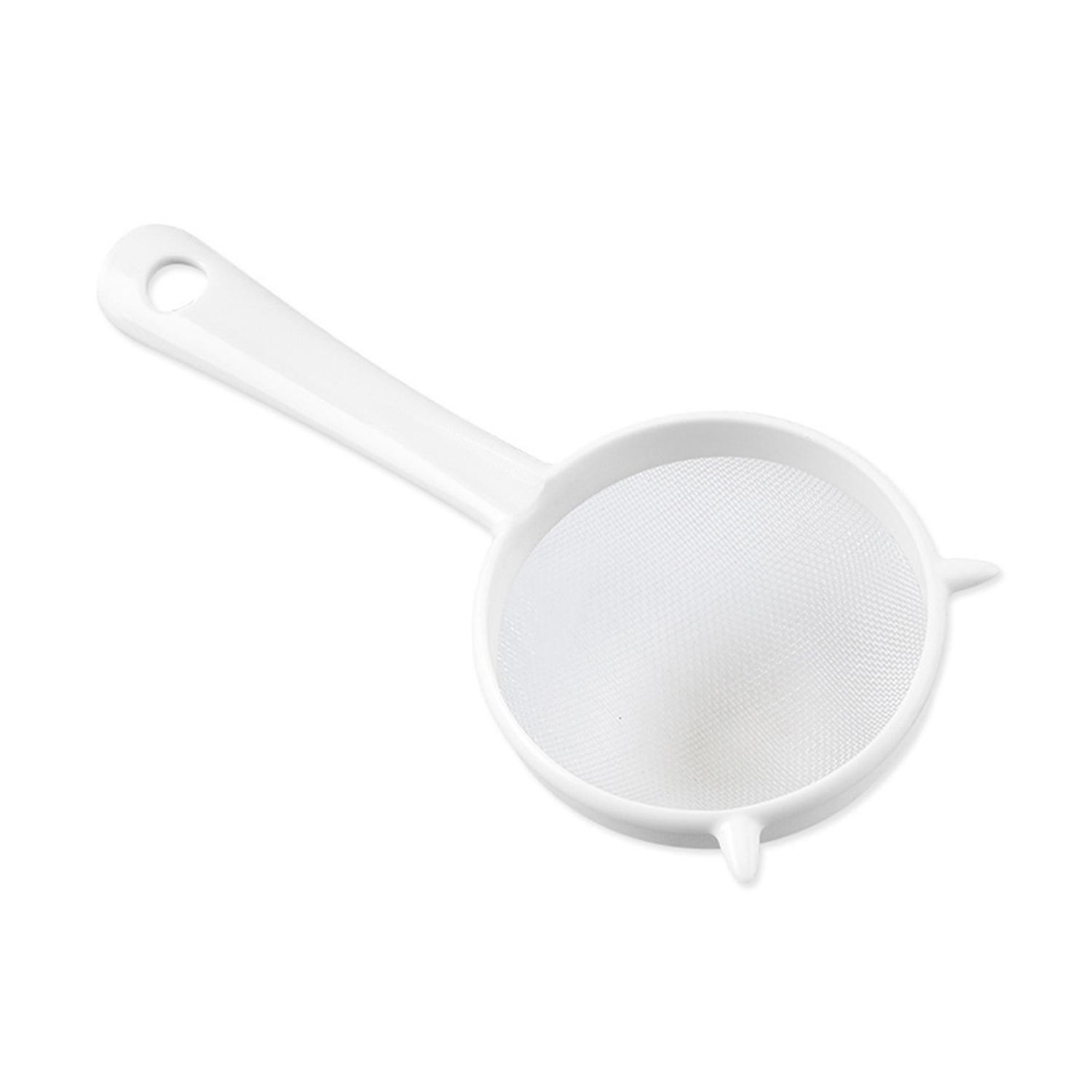 BoSaiD Kitchen Handheld Plastic Screen Mesh Tea Leaf Strainer Flour Sieve Colander