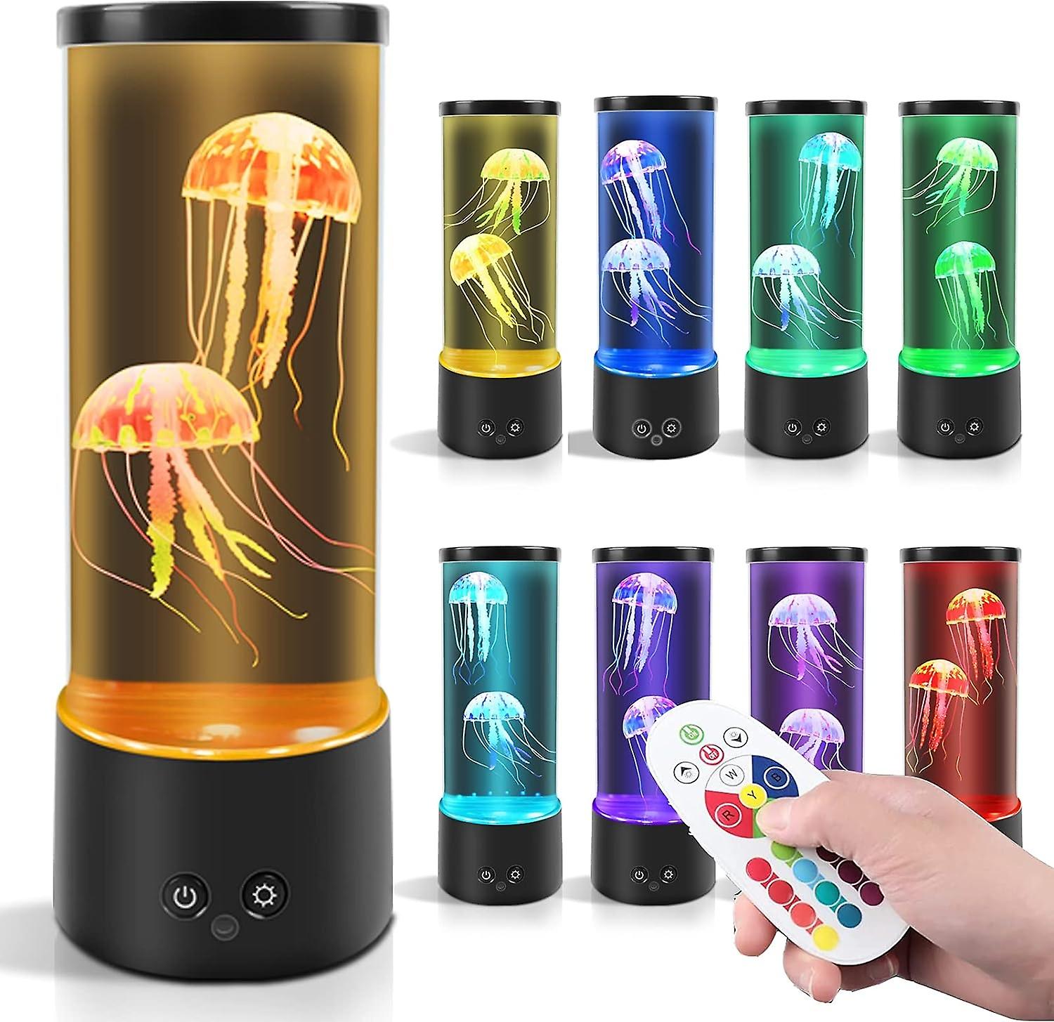 Jellyfish lamp Jellyfish Lava lamp ,LED Color Changing lamp, Aquarium Round Artificial Jellyfish Nig