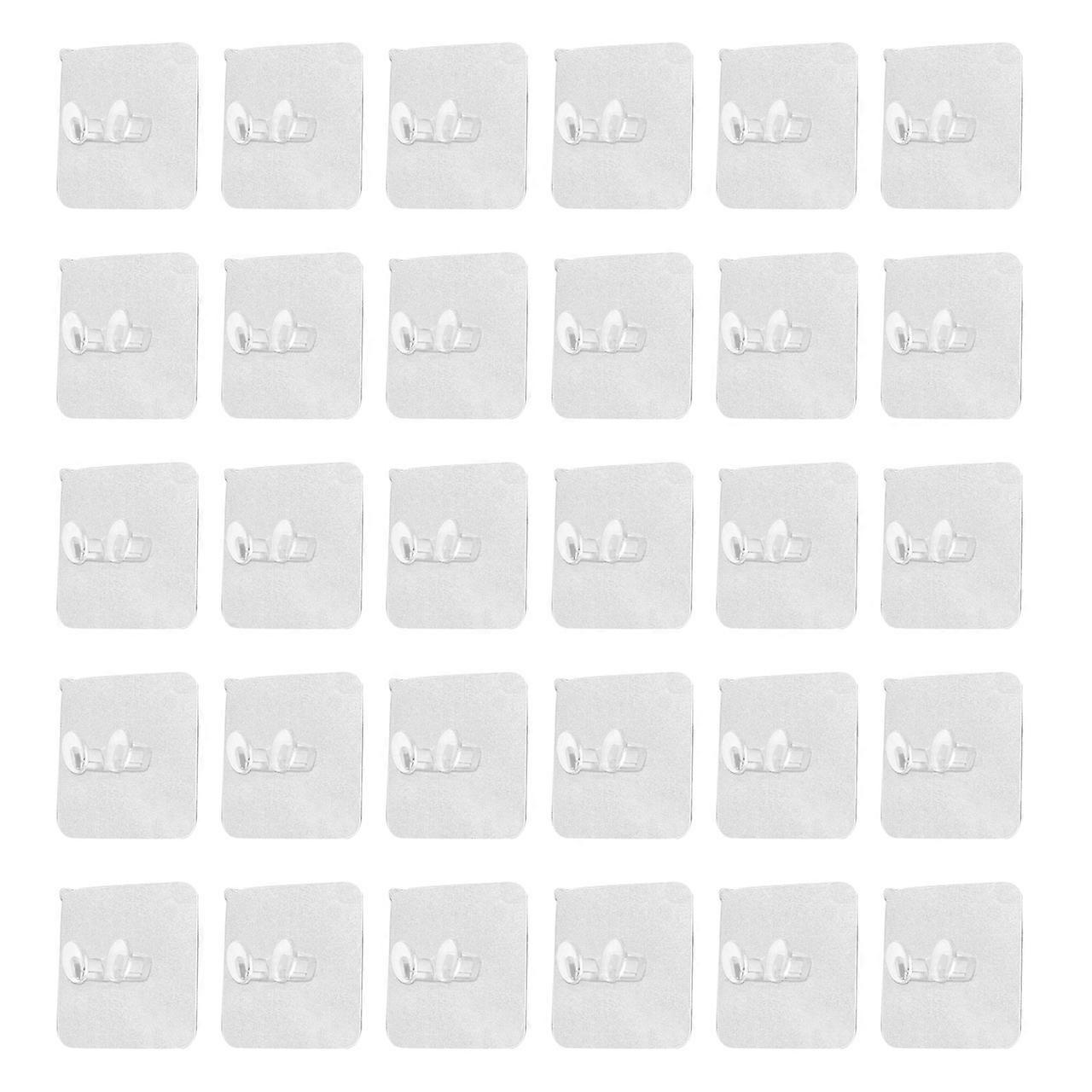 30Pcs Plug Hook Multifunctional Punch Free Reliable Plug Storage Hook for Kitchen Bathroom Bedroom