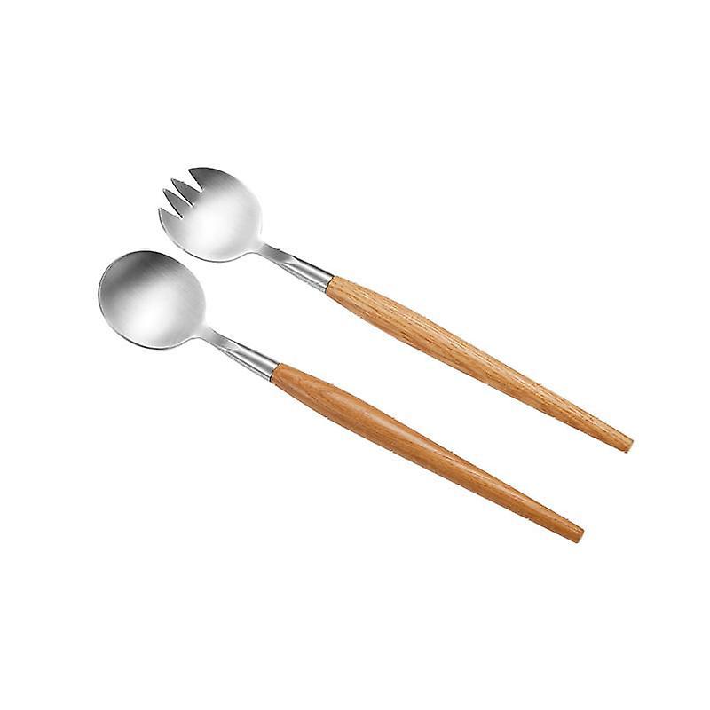 Salladsbestick 2 delar, trä, 28cm