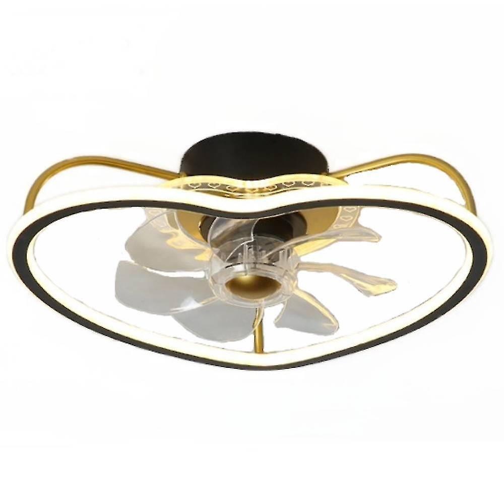 Smart Personalized Bedroom Invisible Chandelier, Light Luxury Ceiling Fan Lamp, Nordic Modern