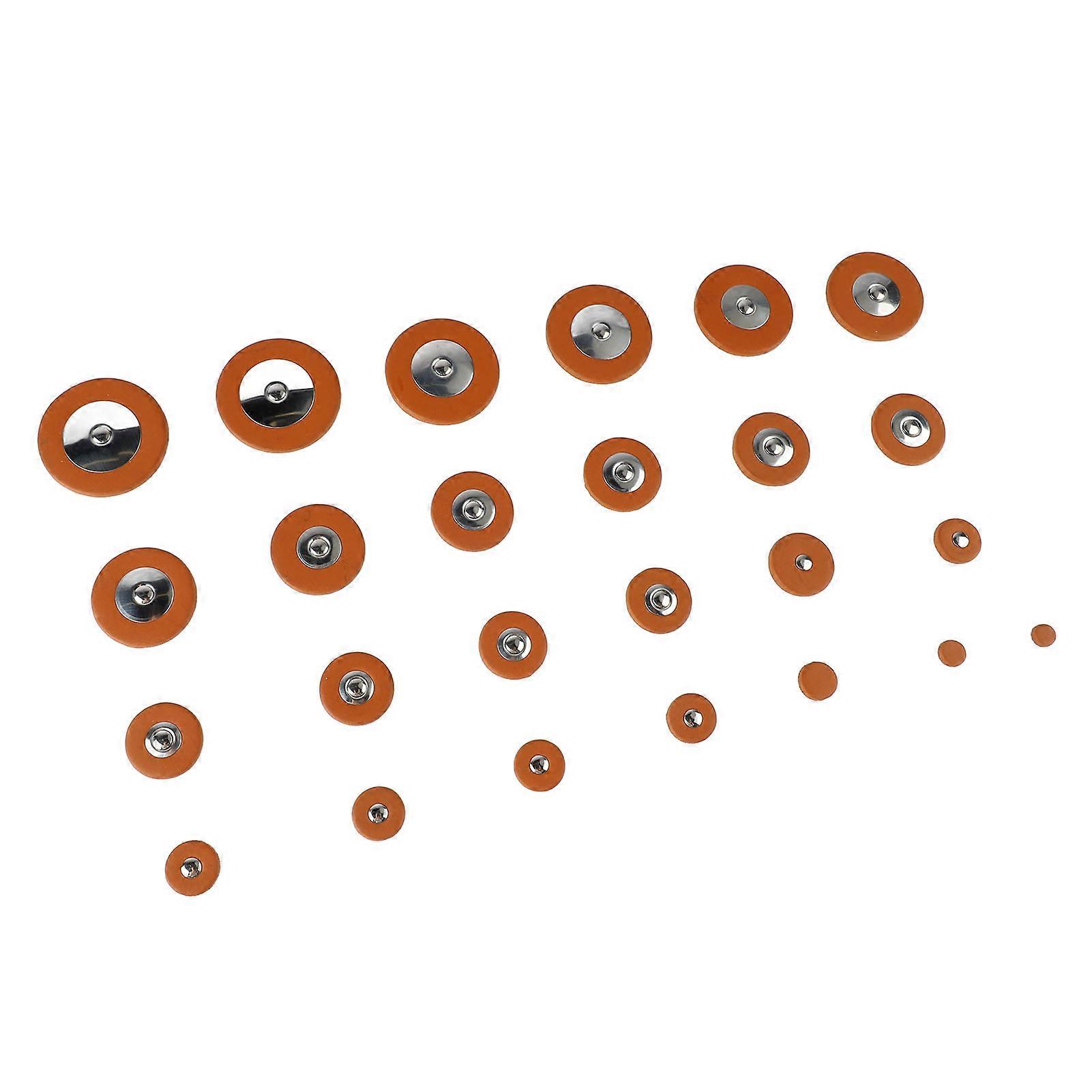 25Pcs Alto Sax Pads Set di Ricambio Kit E Sassofono Piatto Sound Hole Parti di Riparazione 