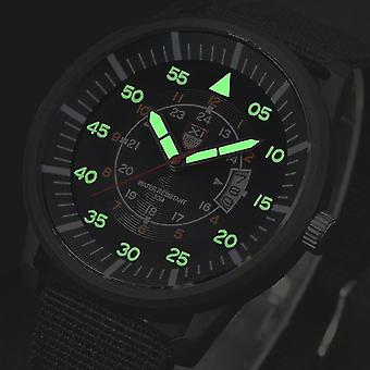 Military Mens Quartz Army Watch Black Dial Date Luxury Sport Wrist Watch
