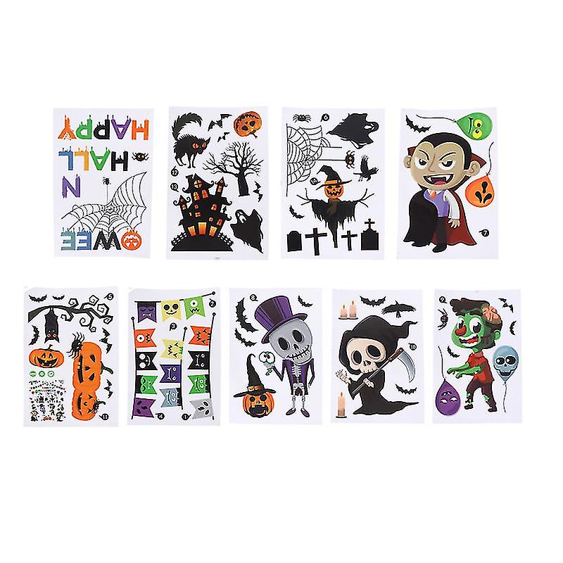 1set Halloween Window Sticker For Halloween Decorations