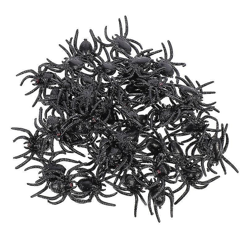 50pcs Spider Toy For Halloween Decorations