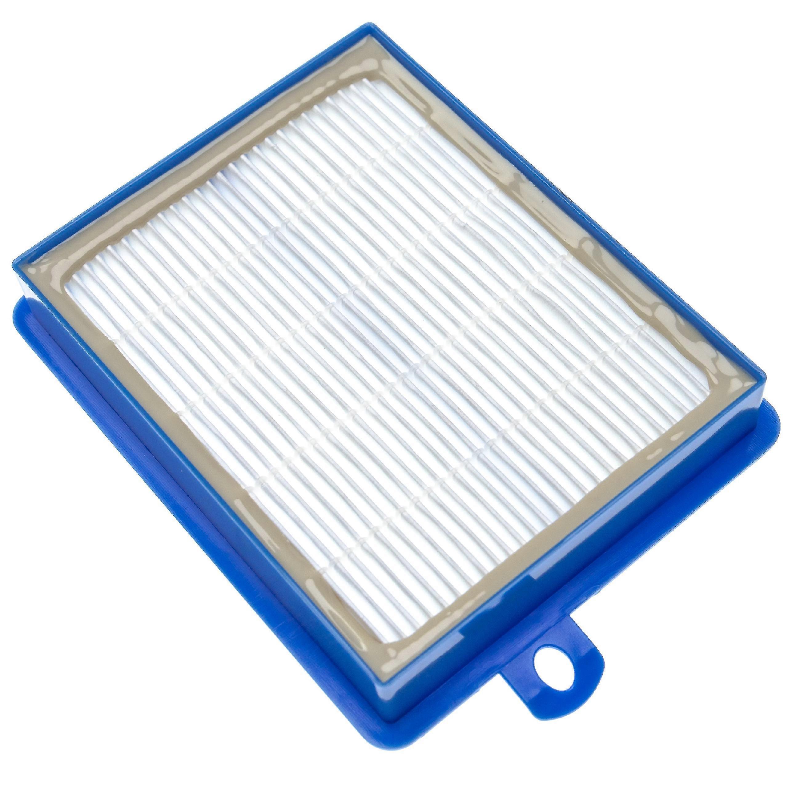 Filtru de aspirator vhbw compatibil cu AEG Philips: Autoclean, SilentStar, Specialist, Studio, TwinClean Aspirator - Filtru HEPA Fibră de sticlă Albastru Alb