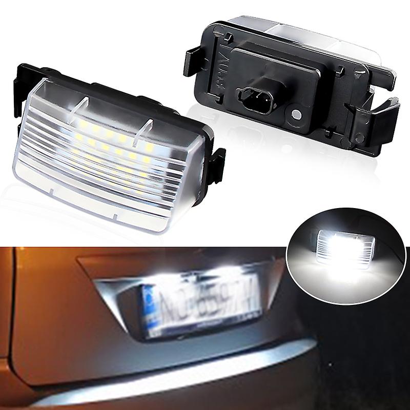Pair Car Led License Plate Lights Number Plate Lamp For Nissan