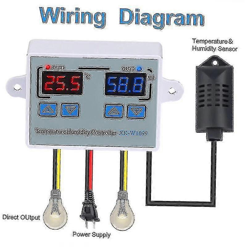 Temperature And Humidity Controller, Ac110-220v