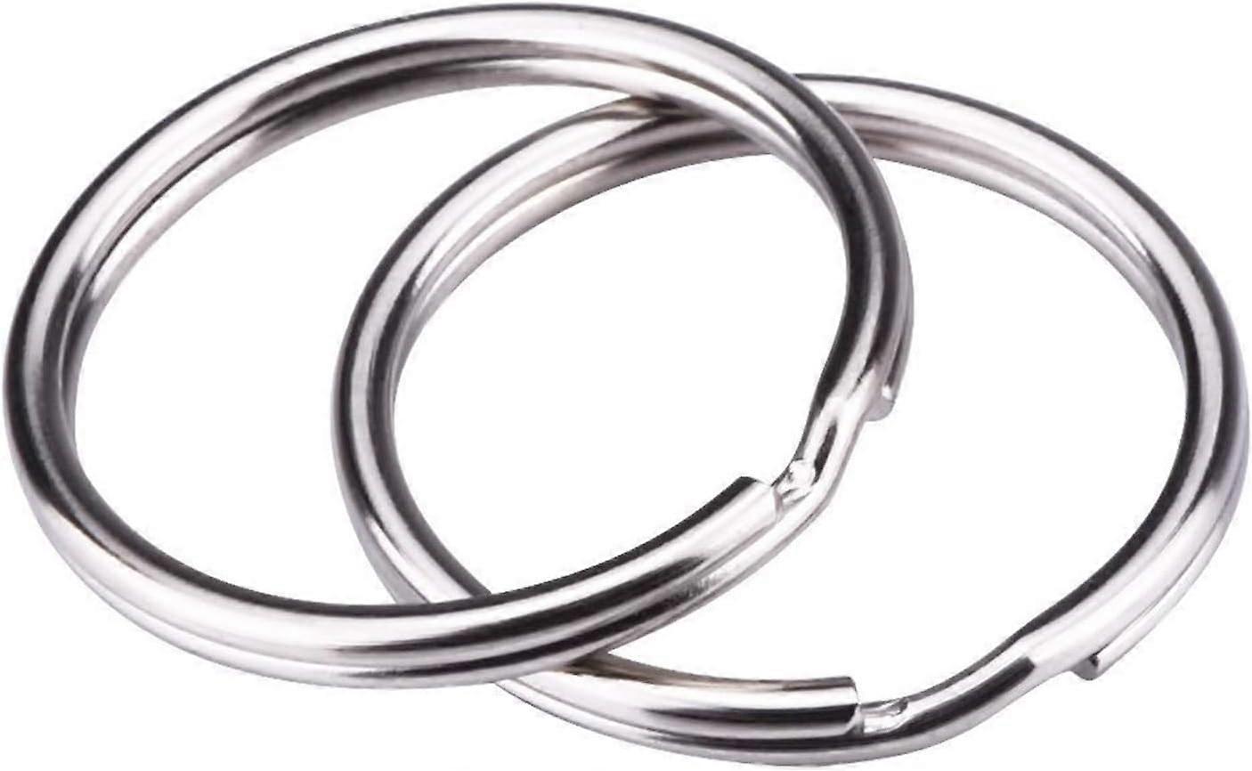 100PCS 25mm round key rings
