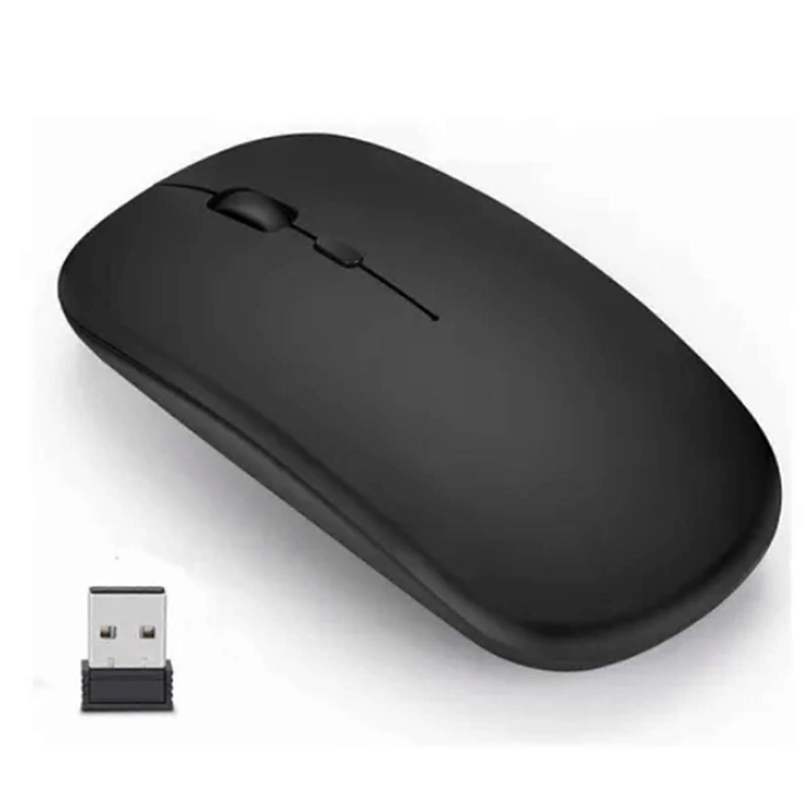 Wireless Mouse Ergonomic Comfortable Silent Design 800 to 1600DPI Plastic Material Black Office Mouse for Laptops