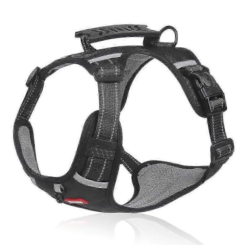 DUOMM HT-524 Breathable Pet Dog Harness Reflective Puppy Safety Vest with Control Handle ST - Yellow