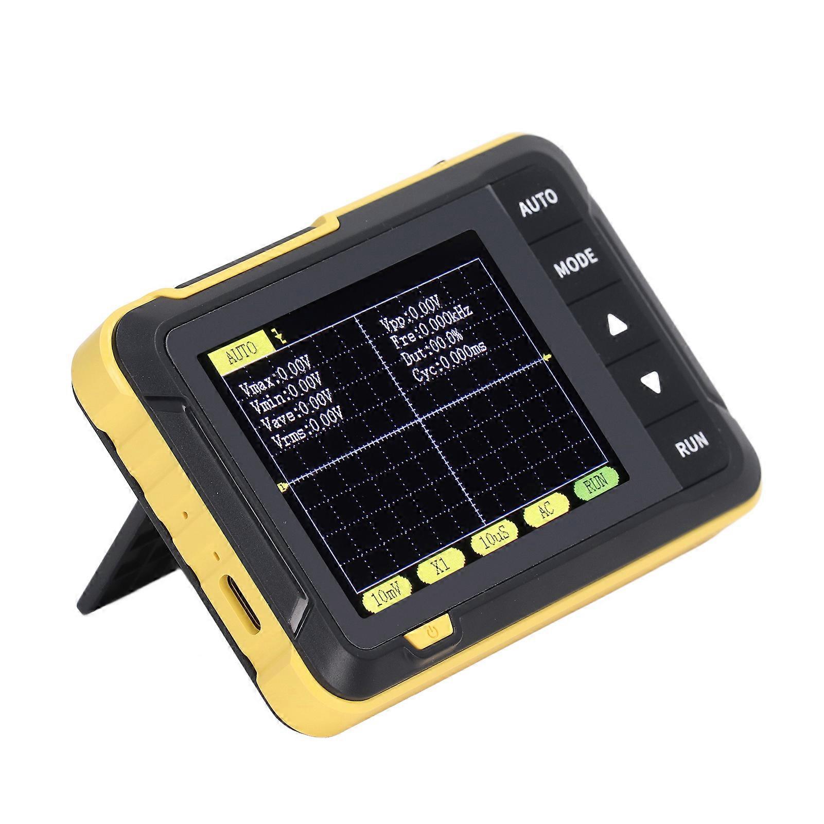 Handheld Oscilloscope Analog Digital Signal Portable Oscillograph Meter 200K Bandwidth 2.5MS/s Sampling Rate