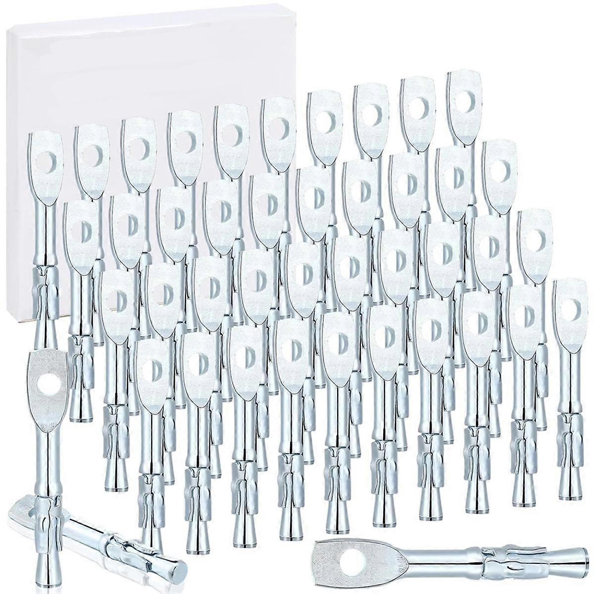 100Pcs Wedge Concrete Anchor 1/4 X 2 Inch Expansion Acoustical Ceiling for Ceiling Joists Hanging H