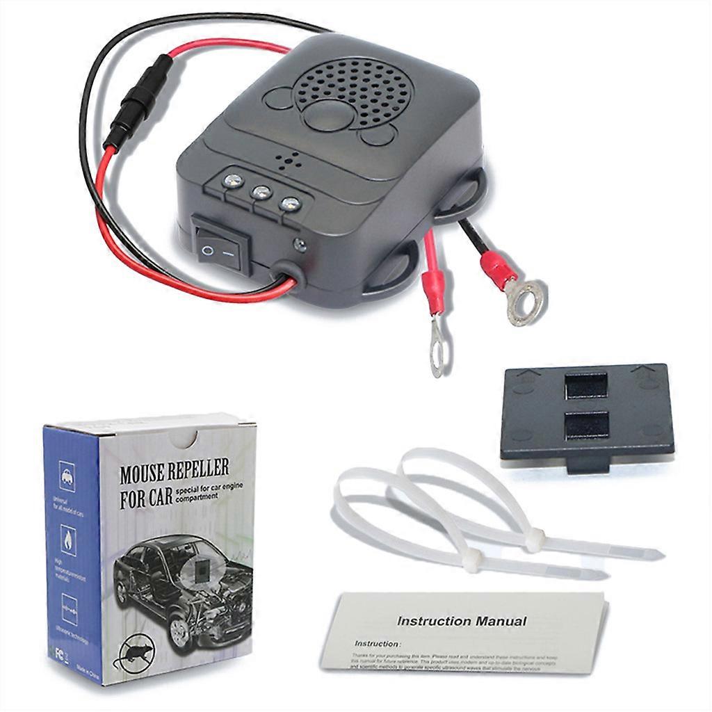  Ultrasonic Mouse Repeller Deterrent Rat Pest Rodent For Car Engine Protector
