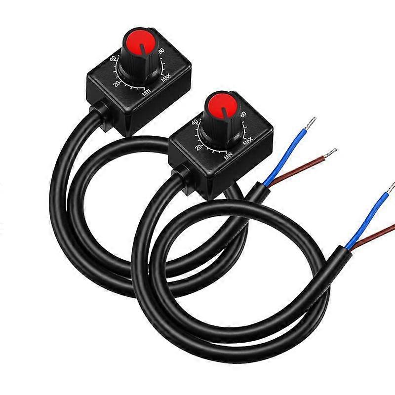 DC 0/1-10V Knob LED Dimmer, Low Voltage Passive Dimmer PWM Dimming for 0-10V or 1-10V Dimmable Elec