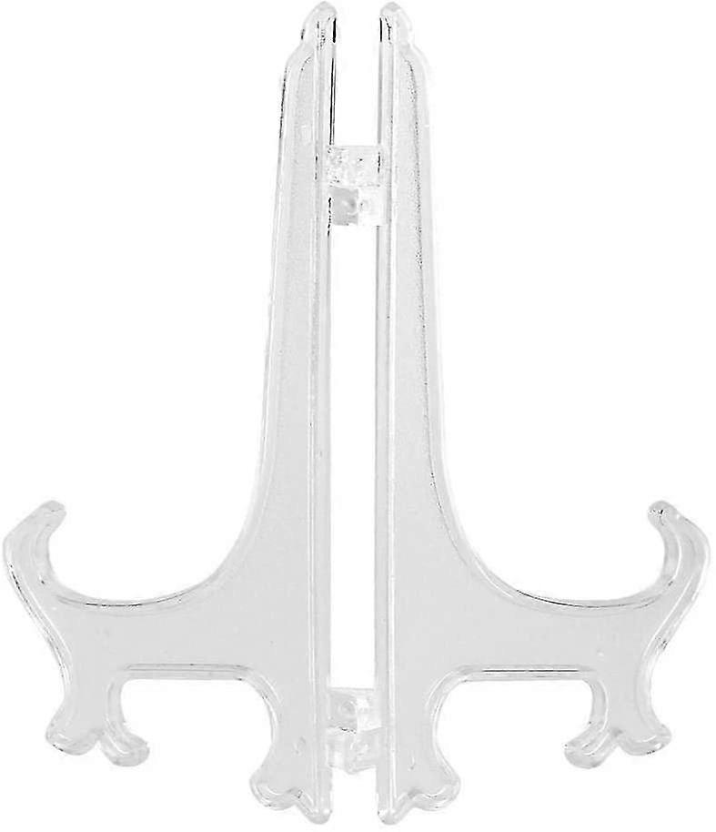 10pcs Folding Plastic Plate Holders Easels Or Stand Dish Picture Frame Decorative Display Stand Rack