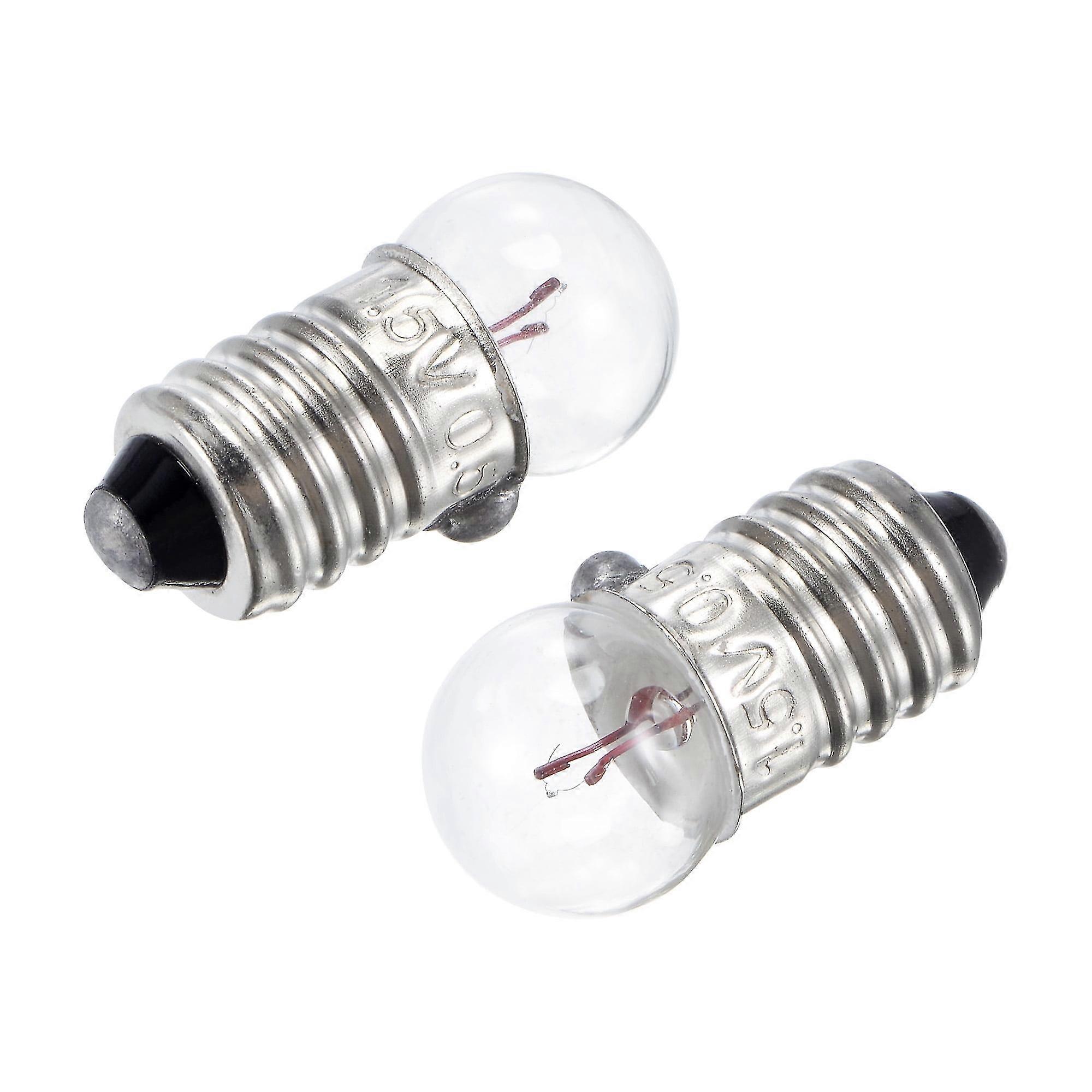 2024 1.5V E10 Warm Yellow Light Mini Incandescent Bulbs with Box 25 Count