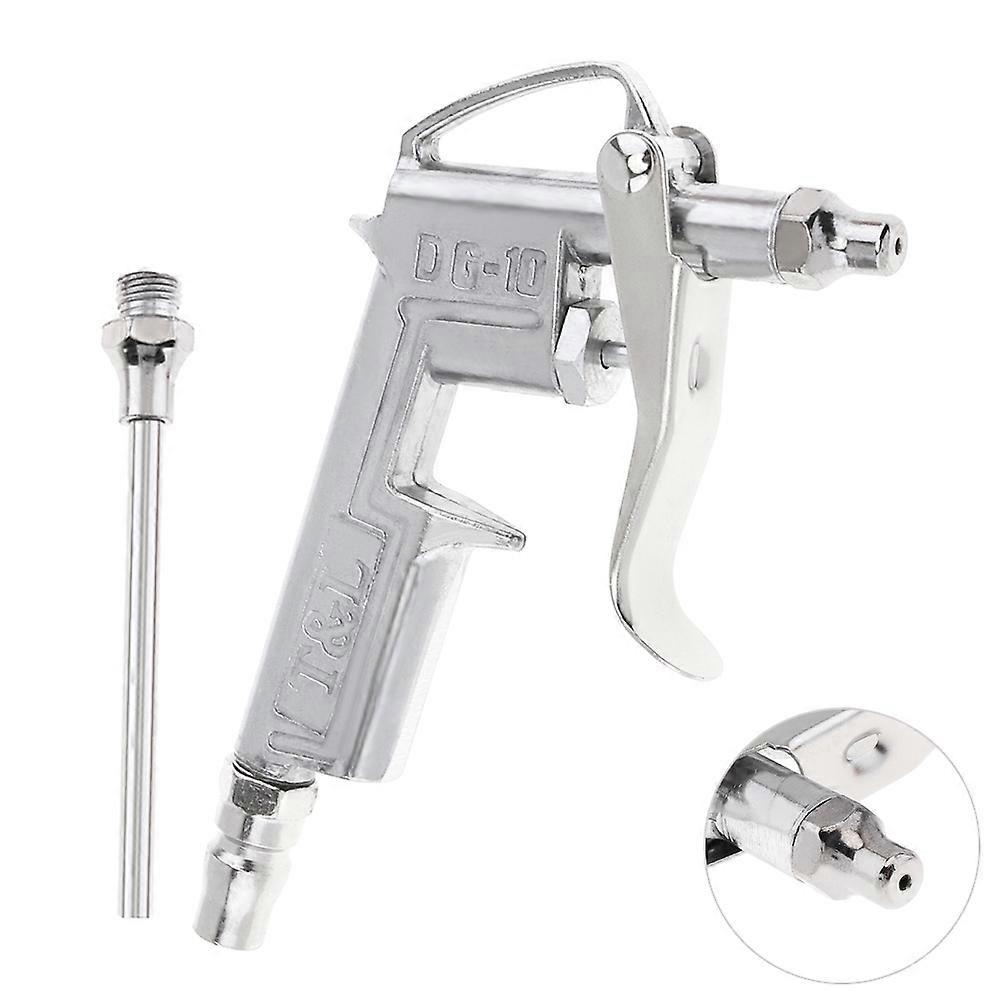 TL-128-989 Mini Pneumatic Blowing Dust Gun Tool with 7.5mm Air Inlet Port and 10cm Replacement Long Nozzle for Cleaning Dusts