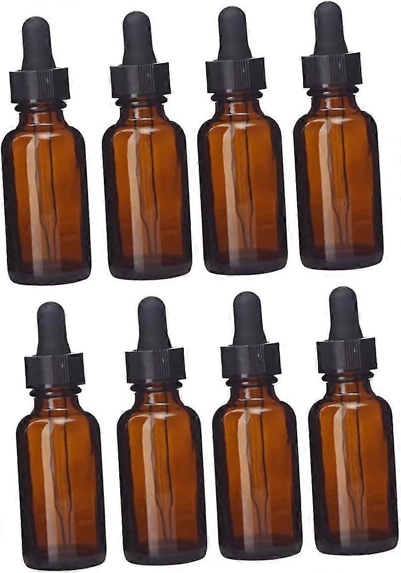 TravelEssentialOilBottleSet-8PcsEmptyGlassDropperBottlesforLiquidDispensing&Storage,SmallSizeOilContainer