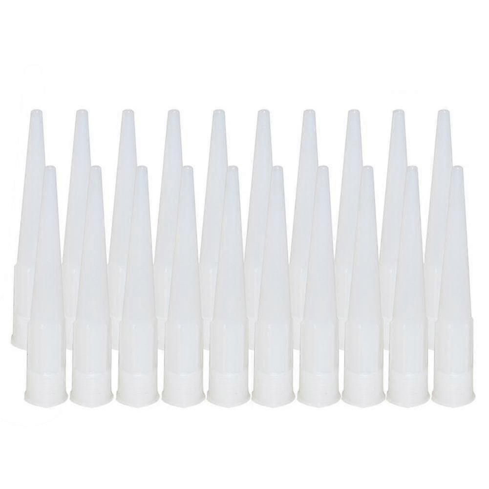 2024 20pcs Silicone Universal Caulking Nozzle Glass Glue Sealant Tip Mouth Extension Tool