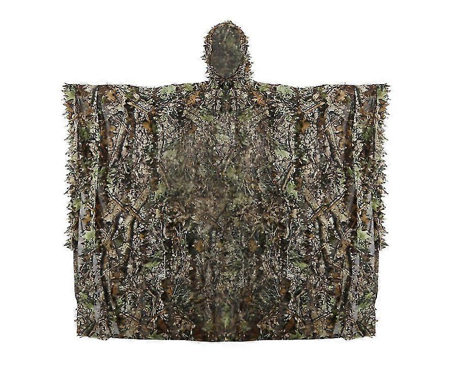 3d φυλλώδη φύλλα ρούχα ζούγκλα δάσος κυνήγι Camo Poncho μανδύα