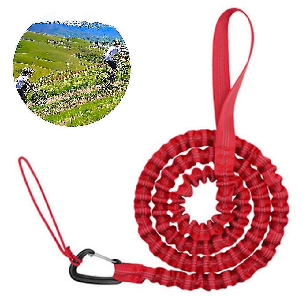 Bicycle Tow Rope Belt Parent-child Pull Reflective Traction,red