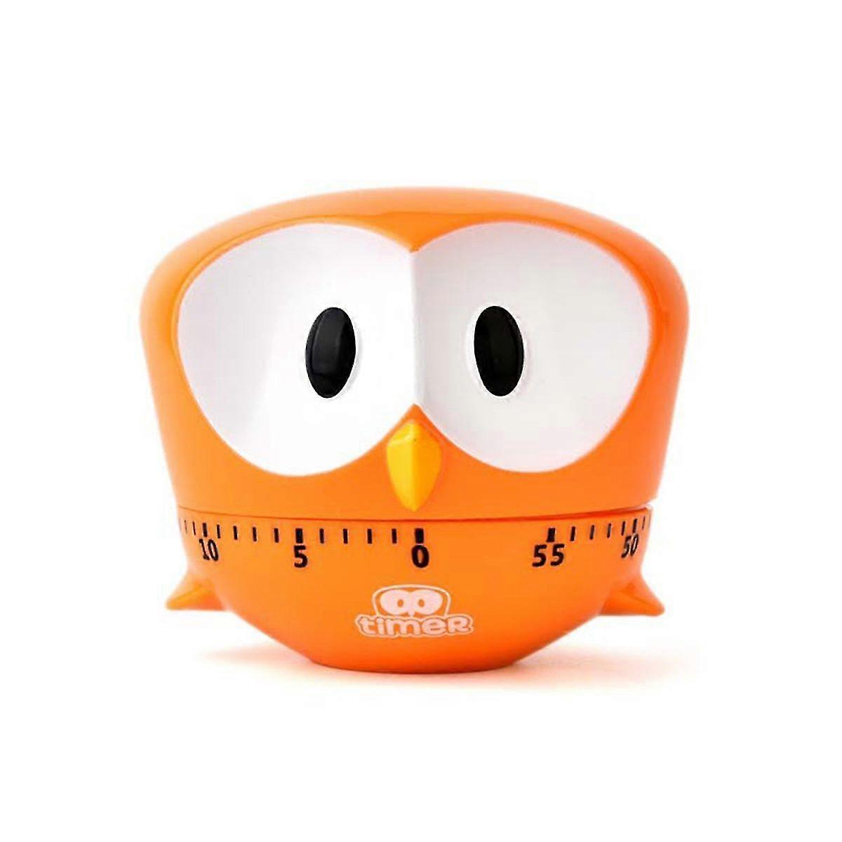 Mechanical Rotary Egg Timer for Kitchen, Multi-Purpose 0~60 Minutes Timer (Orange)